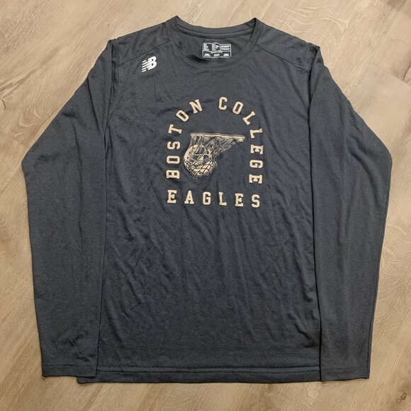 New Balance Boston College Eagles BC Basketball Long Sleeve T-Shirt Men’s Medium - Picture 1 of 6